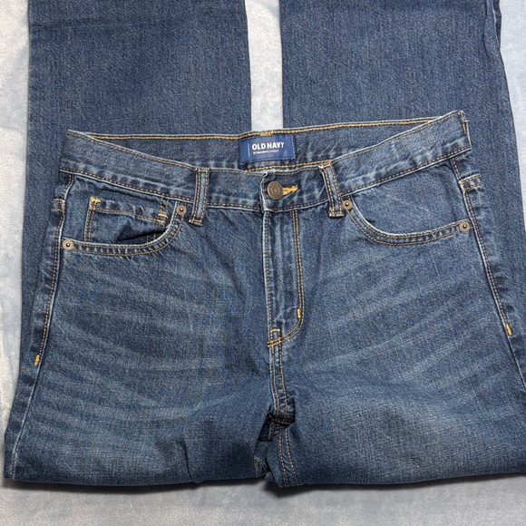 Old Navy Boy's Dark Blue Straight Leg Jeans - Picture 3 of 8